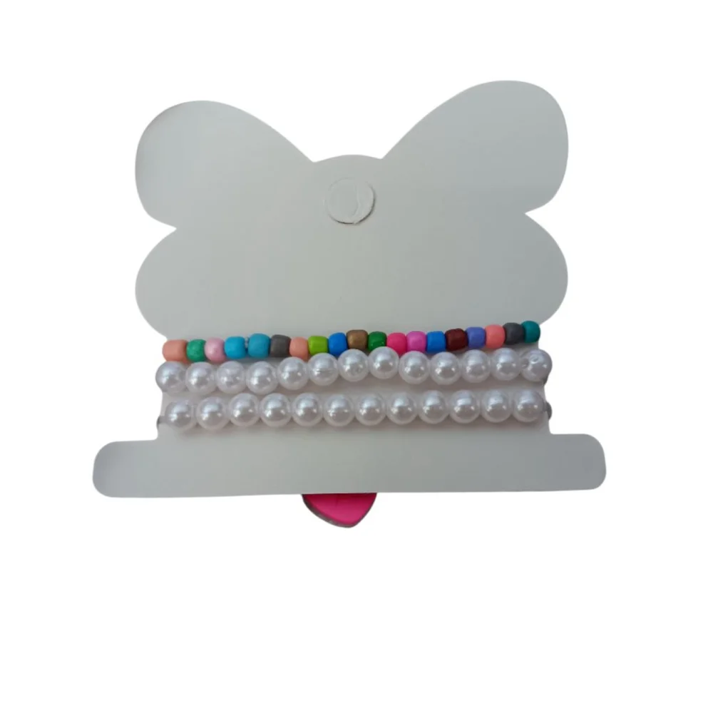 Adorable 3 PC Heart Bracelet Set for your Lil Valentine 💕